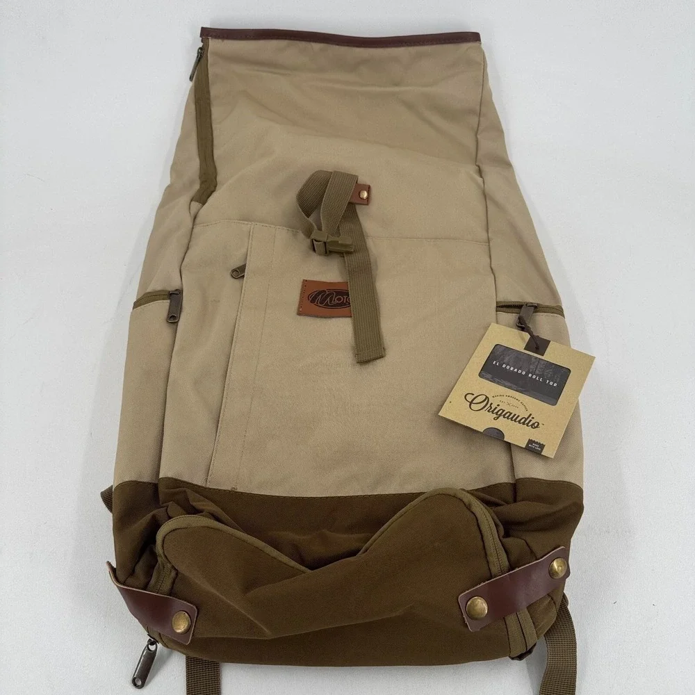 NEW Origuadio El Dorado Roll Top Brown Hiking Pack Backpack